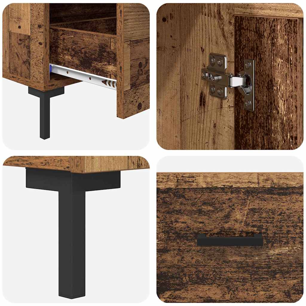 vidaXL Highboard Παλιό Ξύλο 69,5 x 31 x 115 εκ. Επεξεργασμένο ξύλο