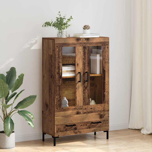 vidaXL Highboard Παλιό Ξύλο 69,5 x 31 x 115 εκ. Επεξεργασμένο ξύλο