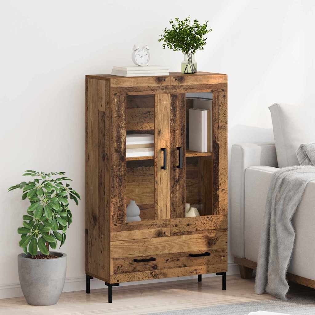 vidaXL Highboard Παλιό Ξύλο 69,5 x 31 x 115 εκ. Επεξεργασμένο ξύλο