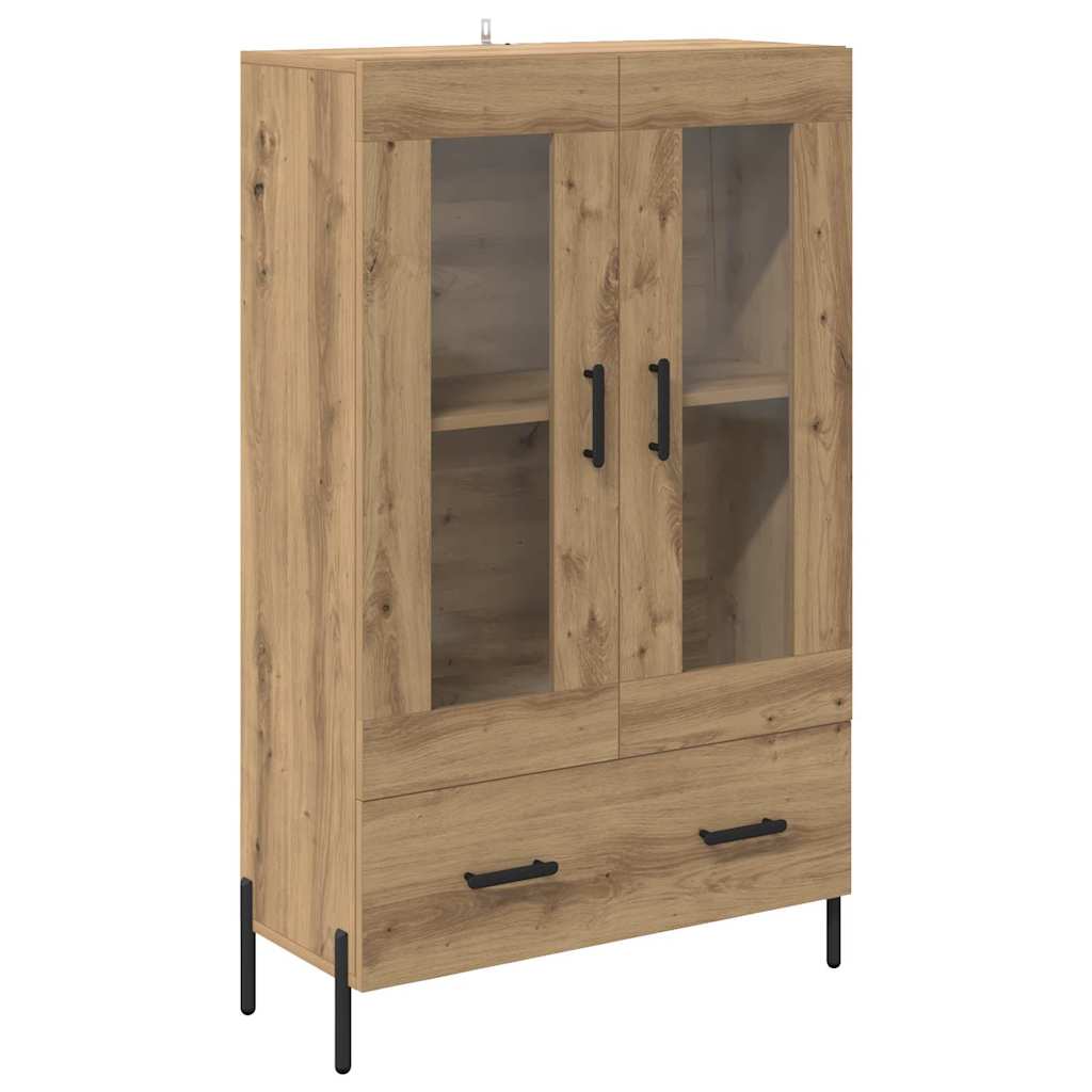 vidaXL Highboard με συρτάρι Corona Artisan Oak 69,5 x 31 x 115 εκ.