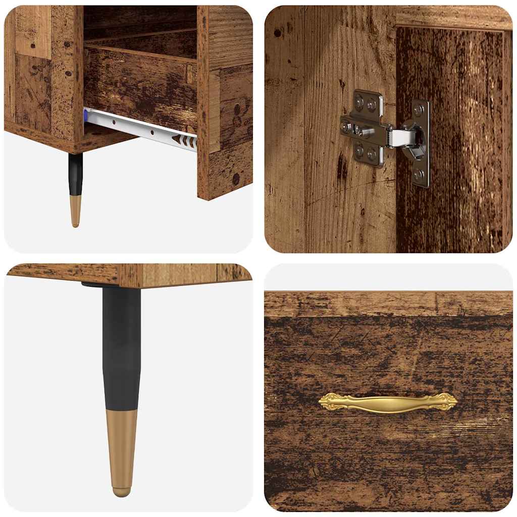 vidaXL Highboard Παλιό Ξύλο 69,5 x 31 x 115 εκ. Επεξεργασμένο ξύλο