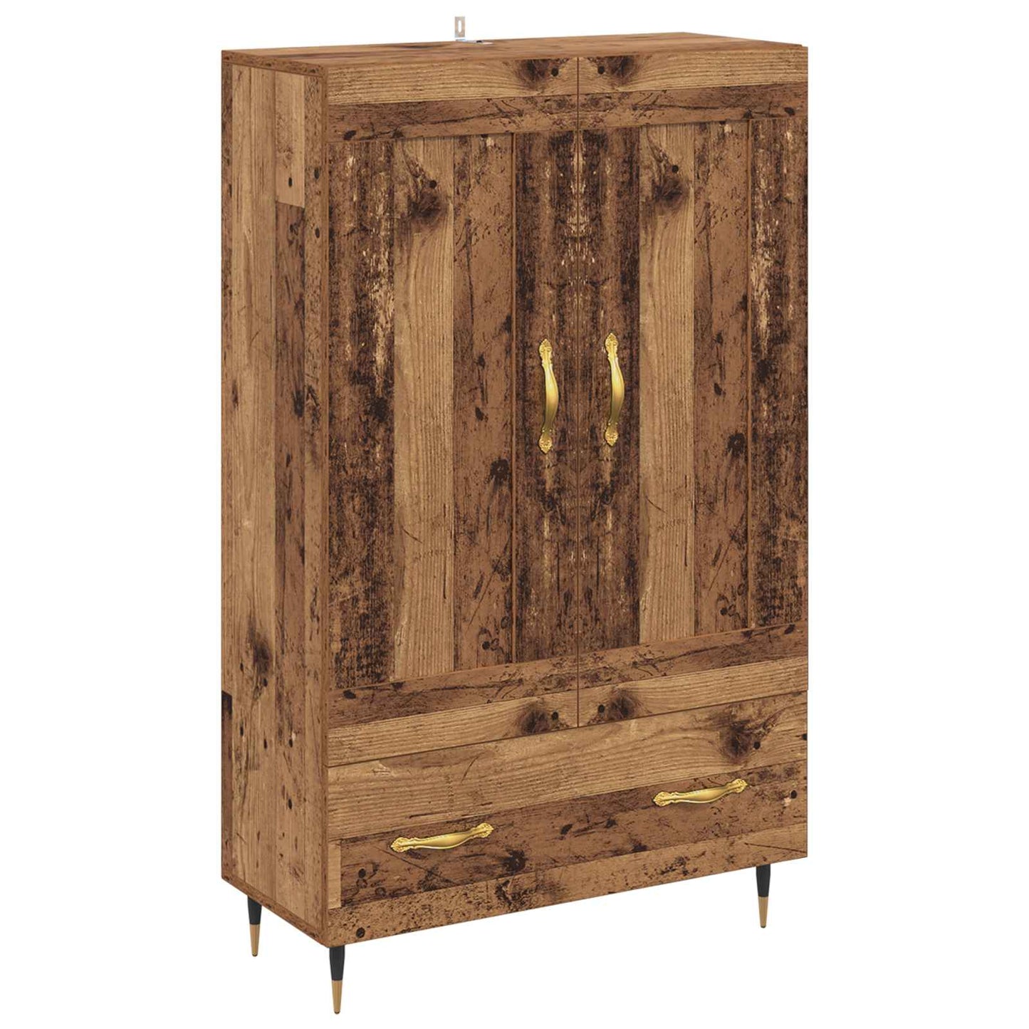 vidaXL Highboard Παλιό Ξύλο 69,5 x 31 x 115 εκ. Επεξεργασμένο ξύλο