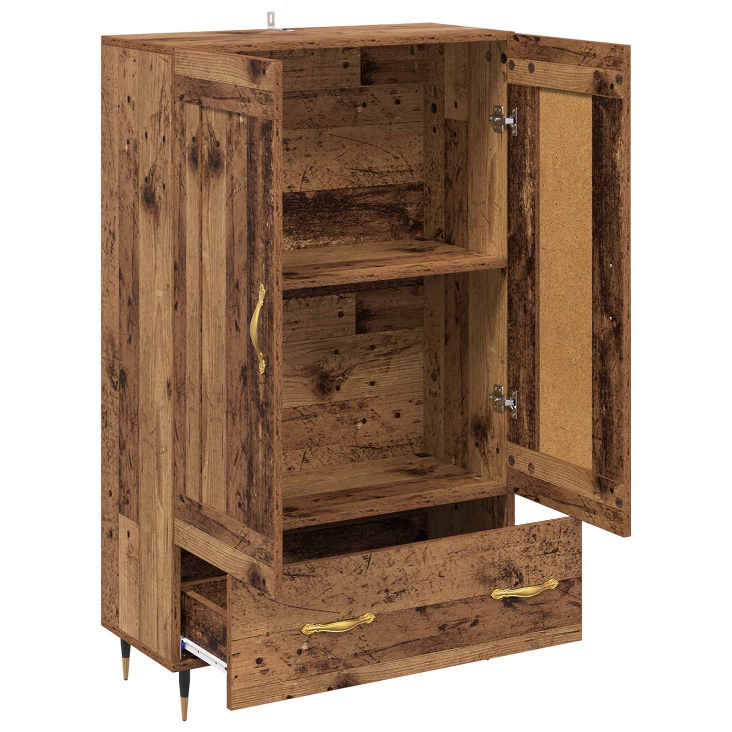 vidaXL Highboard Παλιό Ξύλο 69,5 x 31 x 115 εκ. Επεξεργασμένο ξύλο