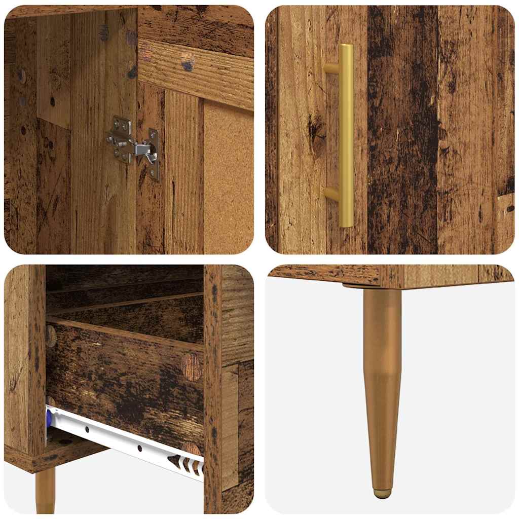 vidaXL Highboard Παλιό Ξύλο 69,5 x 31 x 115 εκ. Επεξεργασμένο ξύλο