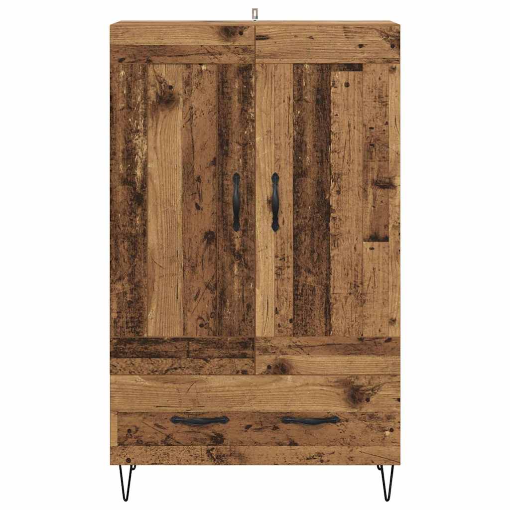 vidaXL Highboard Παλιό Ξύλο 69,5 x 31 x 115 εκ. Επεξεργασμένο ξύλο