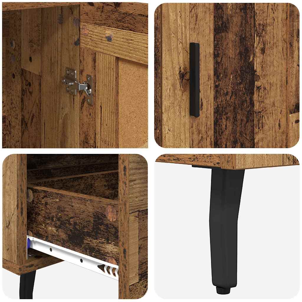 vidaXL Highboard Παλιό Ξύλο 69,5 x 31 x 115 εκ. Επεξεργασμένο ξύλο