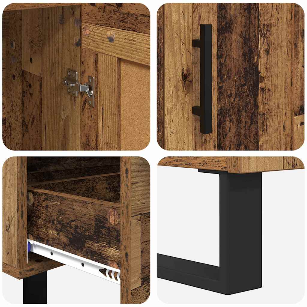 vidaXL Highboard Παλιό Ξύλο 69,5 x 31 x 115 εκ. Επεξεργασμένο ξύλο