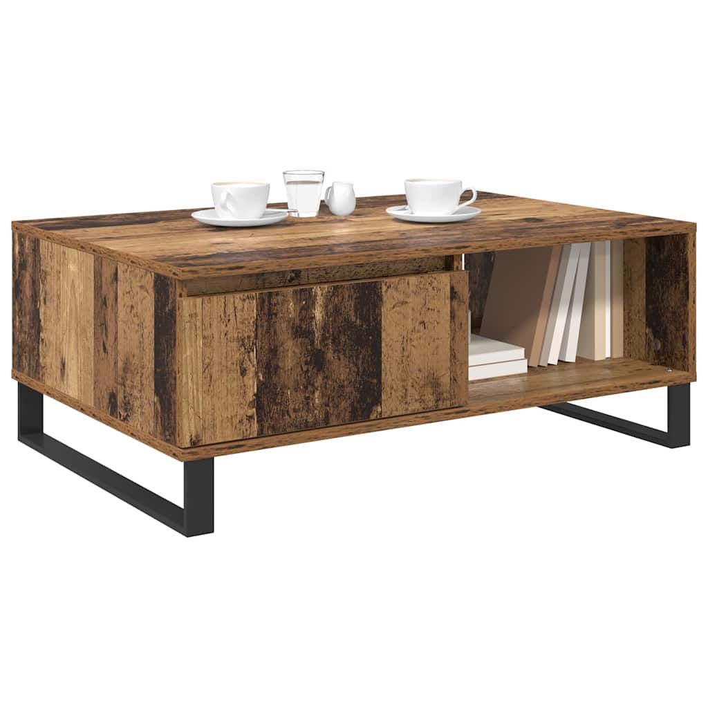 vidaXL Τραπεζάκι σαλονιού Παλιό Ξύλο 90 x 60 x 35 cm