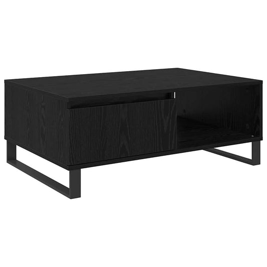 vidaXL Τραπεζάκι σαλονιού Μαύρη Οξυά 90 x 60 x 35 cm