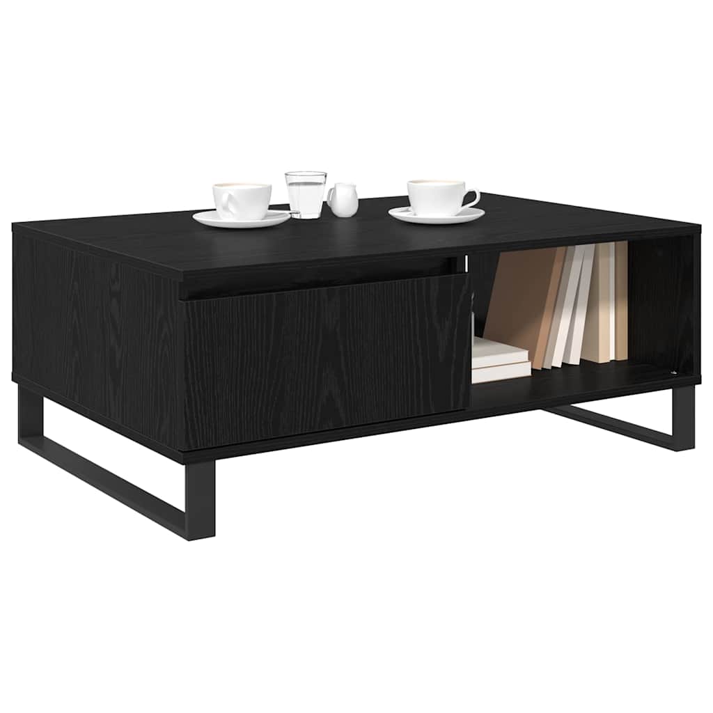 vidaXL Τραπεζάκι σαλονιού Μαύρη Οξυά 90 x 60 x 35 cm