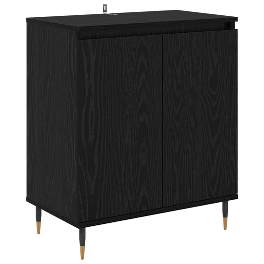 vidaXL Πλαϊνό γραφείο Μαύρη Οξυά 60 x 35 x 70 cm Επεξεργασμένο ξύλο