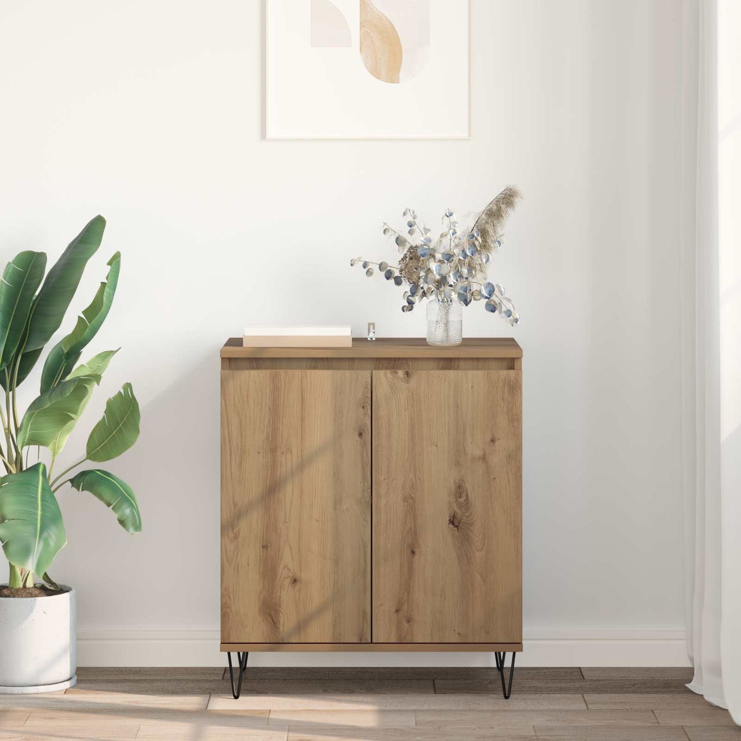 vidaXL Πλαϊνό γραφείο Artisan Oak 60 x 35 x 70 cm Επεξεργασμένο ξύλο