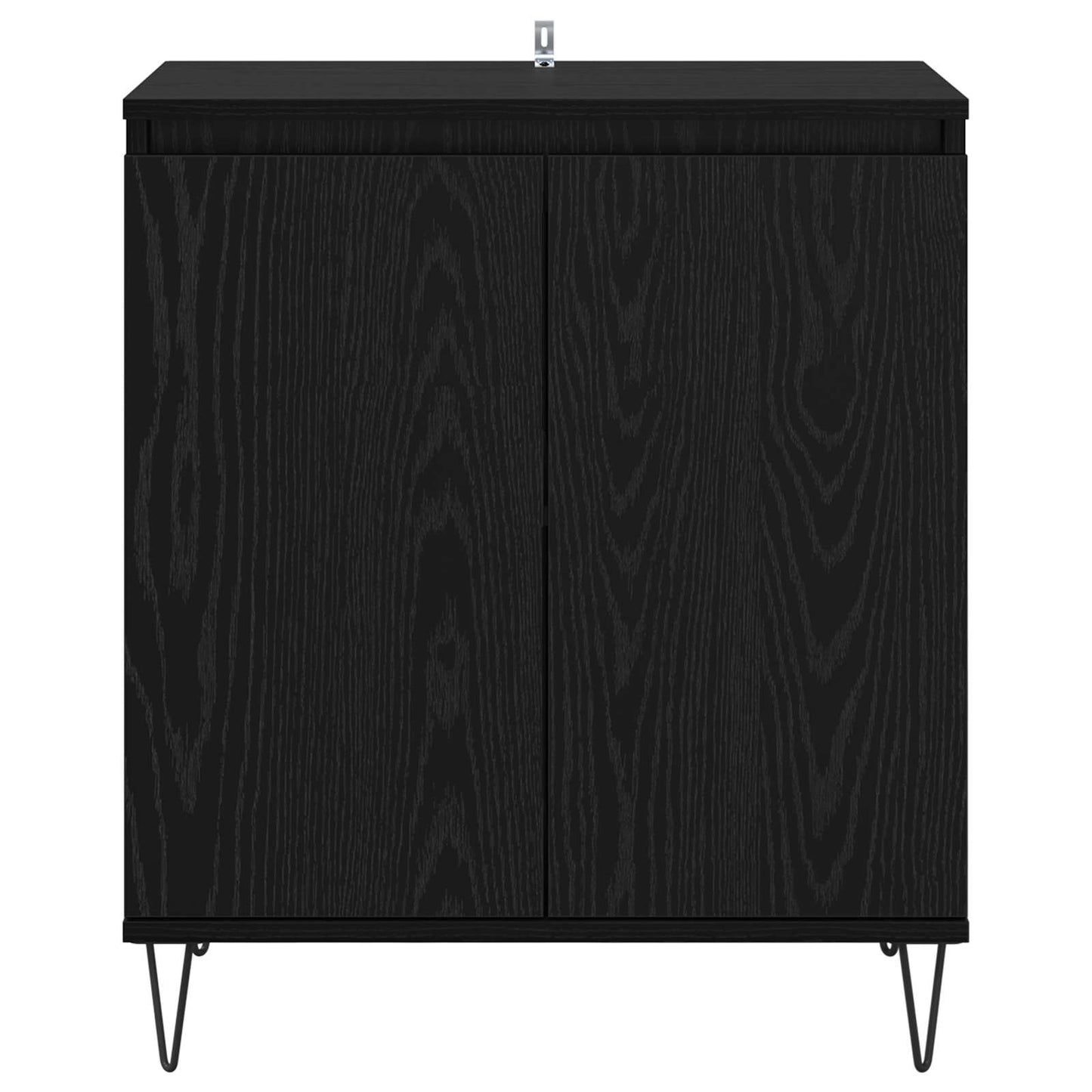 vidaXL Πλαϊνό γραφείο Μαύρη Οξυά 60 x 35 x 70 cm Επεξεργασμένο ξύλο