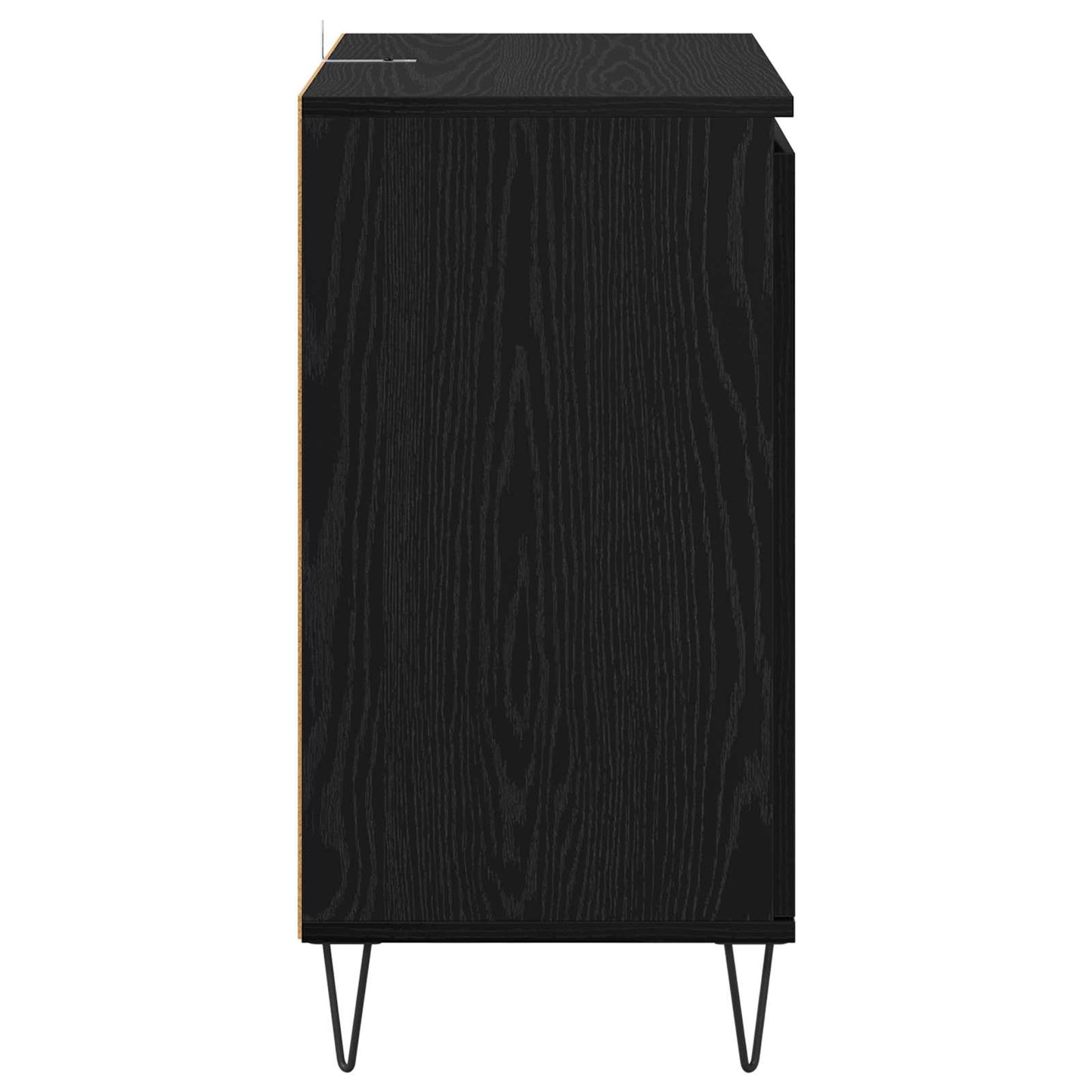 vidaXL Πλαϊνό γραφείο Μαύρη Οξυά 60 x 35 x 70 cm Επεξεργασμένο ξύλο