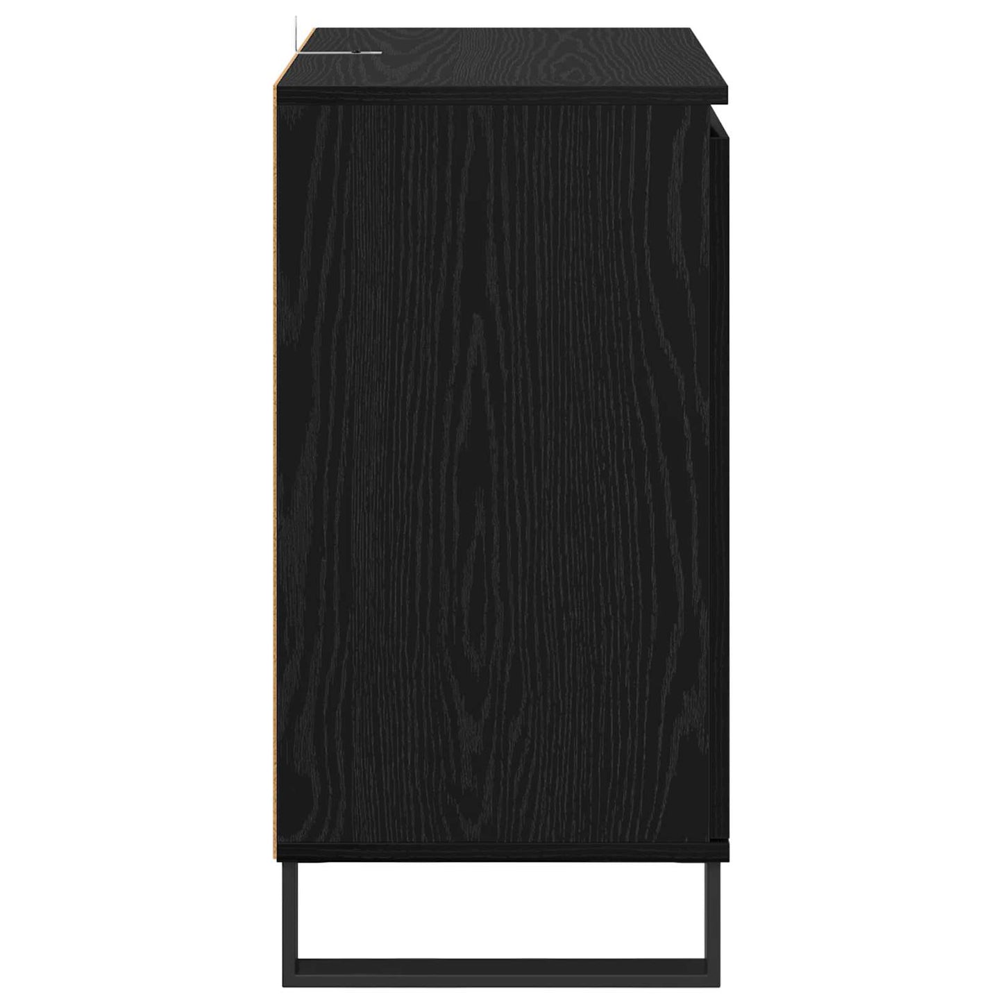 vidaXL Πλαϊνό γραφείο Μαύρη Οξυά 60 x 35 x 70 cm Επεξεργασμένο ξύλο