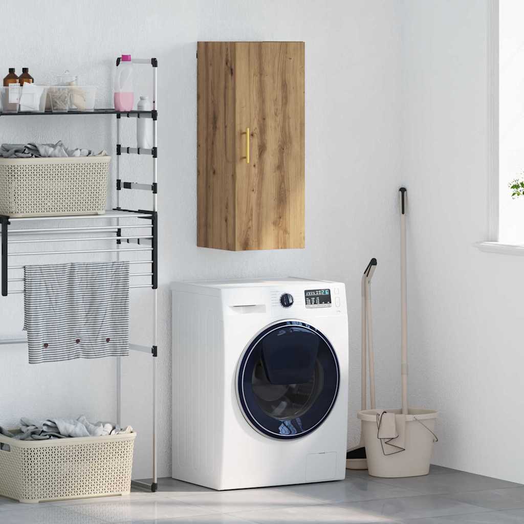 vidaXL Επιτοίχιο ντουλάπι Artisan Oak 34,5 x 34 x 90 εκ.