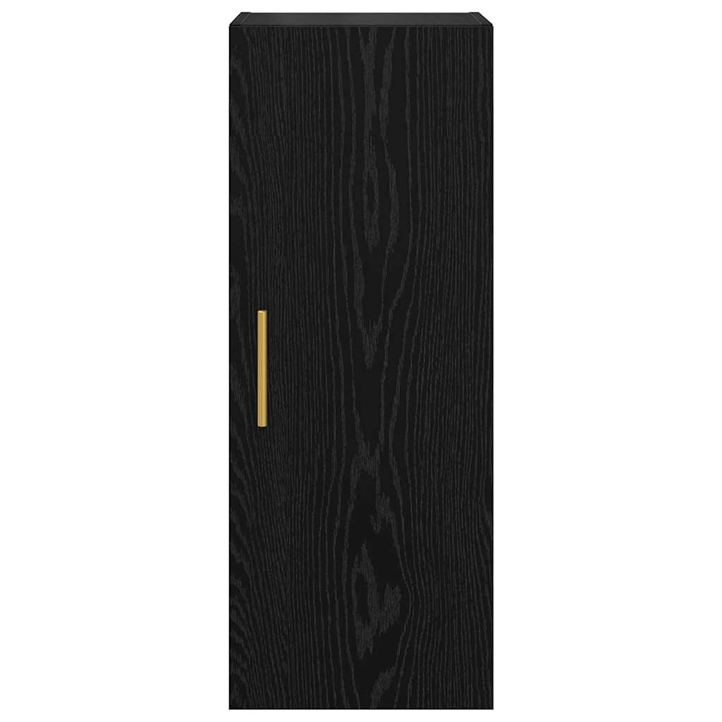 vidaXL Επιτοίχιο ντουλάπι Μαύρη Οξυά 34,5 x 34 x 90 εκ.