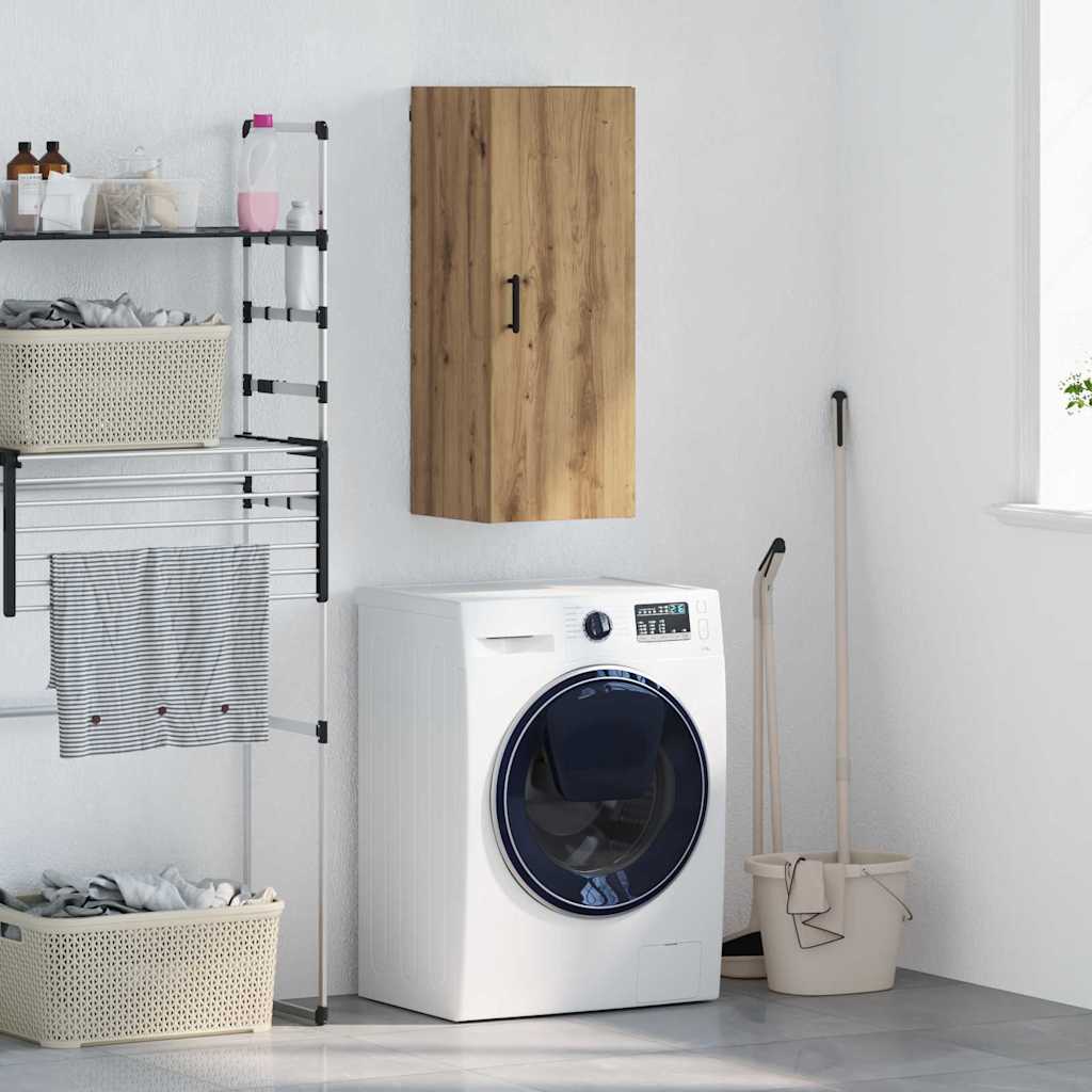 vidaXL Επιτοίχιο ντουλάπι Artisan Oak 34,5 x 34 x 90 εκ.