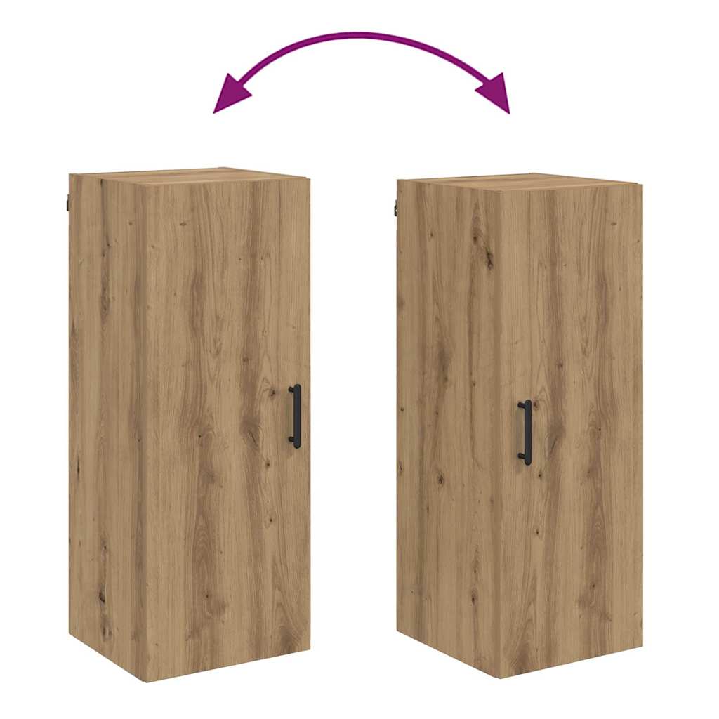 vidaXL Επιτοίχιο ντουλάπι Artisan Oak 34,5 x 34 x 90 εκ.