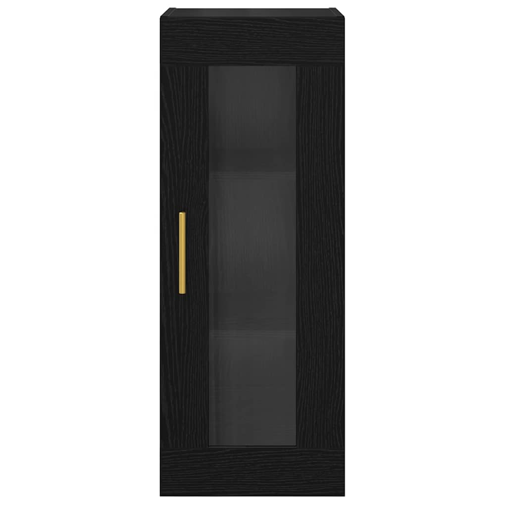 vidaXL Επιτοίχιο ντουλάπι Μαύρη Οξυά 34,5 x 34 x 90 εκ.