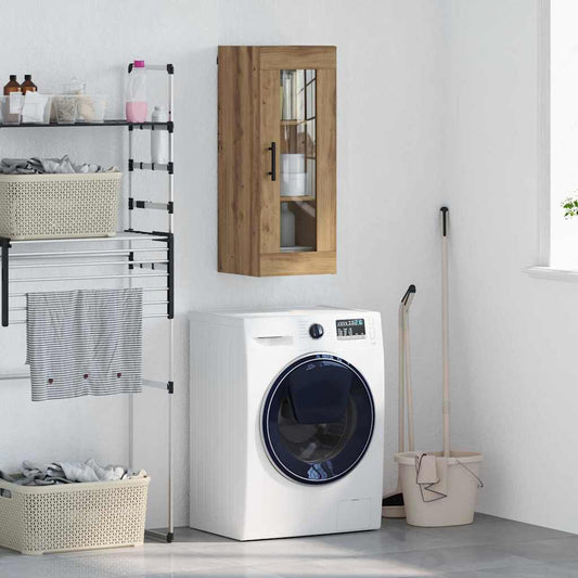 vidaXL Επιτοίχιο ντουλάπι Artisan Oak 34,5 x 34 x 90 εκ.