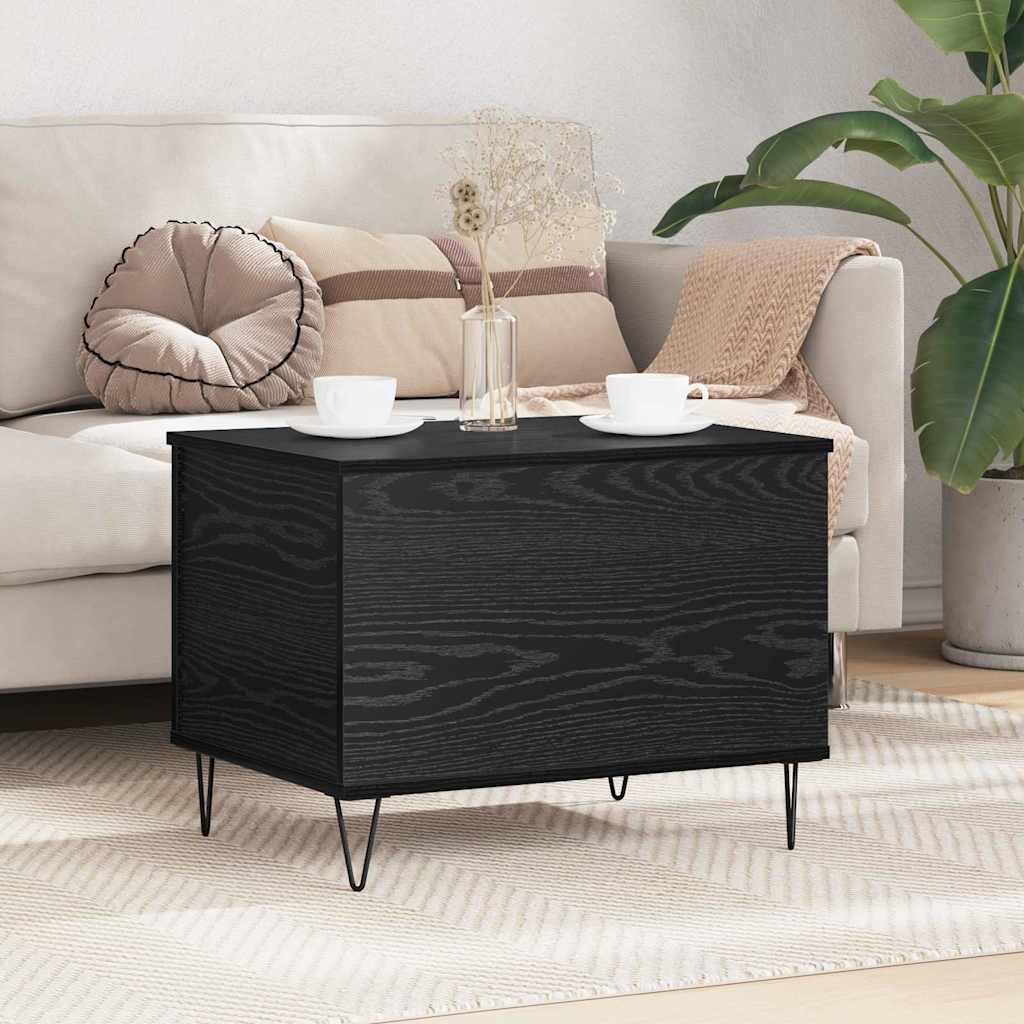 vidaXL Τραπεζάκι σαλονιού Μαύρη Οξυά 60 x 44,5 x 45 εκ