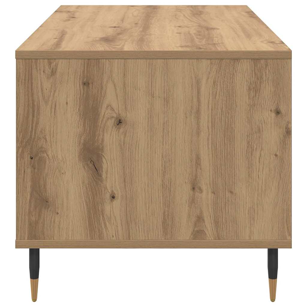 vidaXL Τραπεζάκι σαλονιού με συρτάρι Artisan Oak 90 x 49 x 45 εκ
