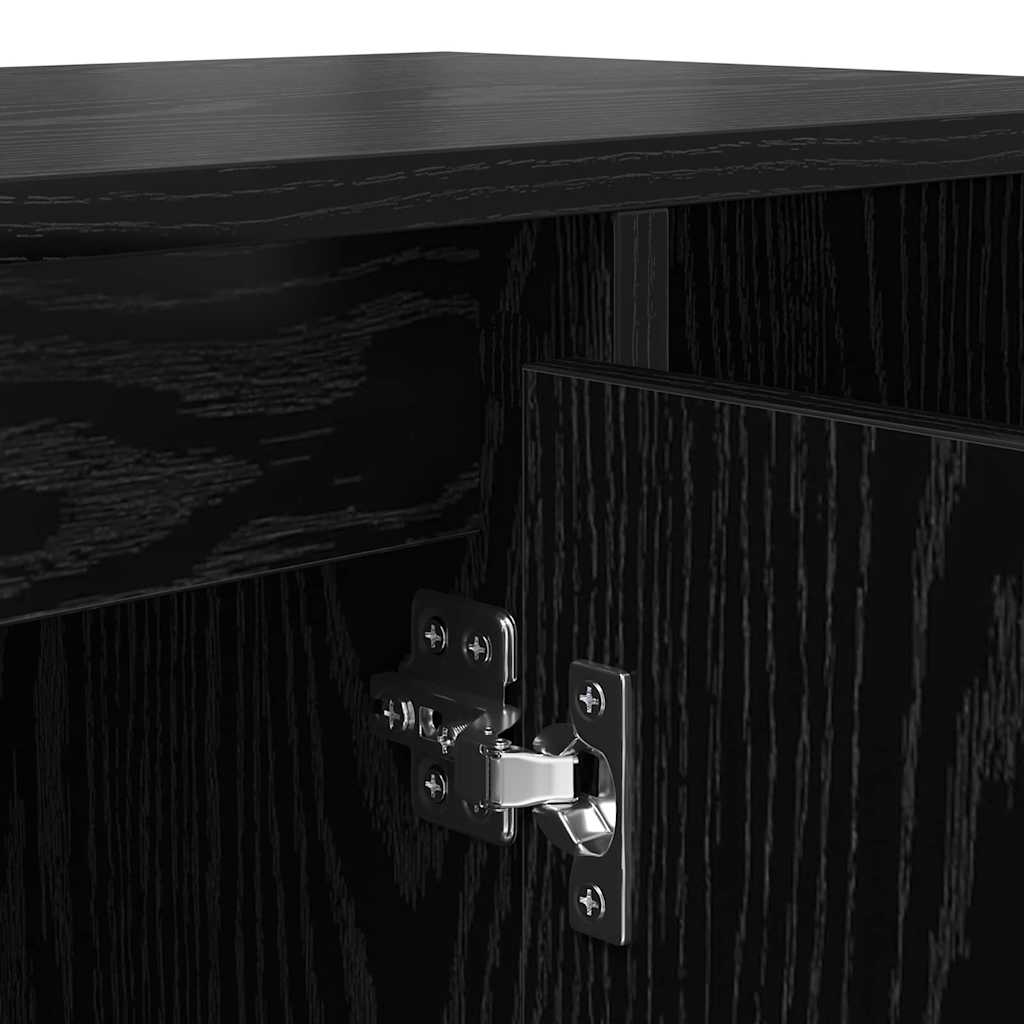 vidaXL Ντουλάπι TV Μαύρη Οξυά 100 x 35 x 55 εκ Επεξεργασμένο ξύλο