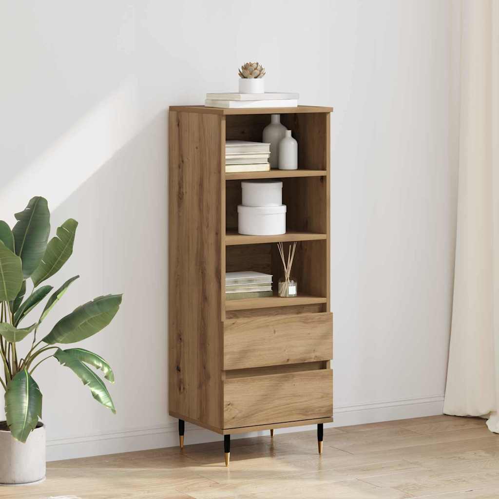 vidaXL Highboard Artisan Oak 40 x 36 x 110 εκ. Επεξεργασμένο ξύλο