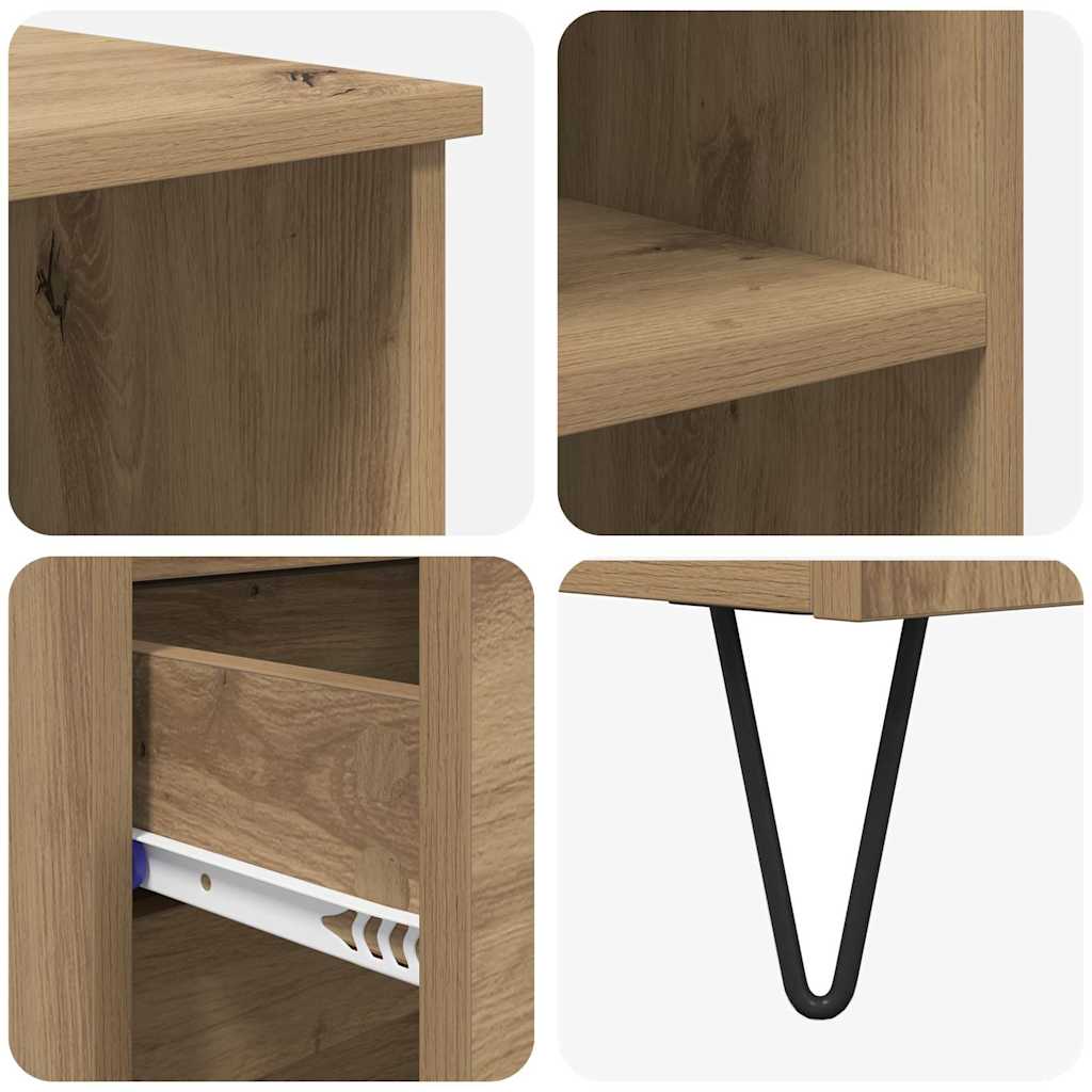 vidaXL Highboard Artisan Oak 40 x 36 x 110 εκ. Επεξεργασμένο ξύλο