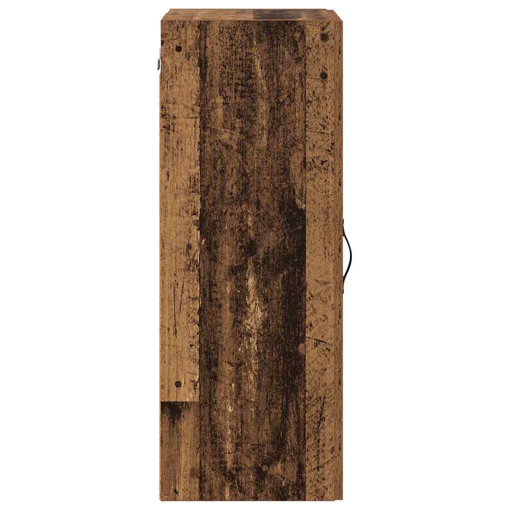 vidaXL Επιτοίχιο ντουλάπι Παλιό Ξύλο 34,5 x 34 x 90 εκ.