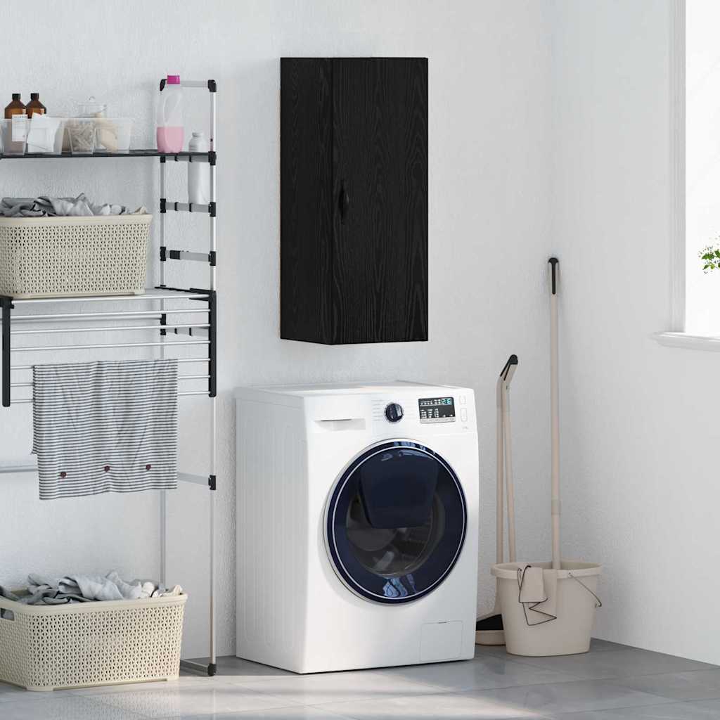 vidaXL Επιτοίχιο ντουλάπι Μαύρη Οξυά 34,5 x 34 x 90 εκ.
