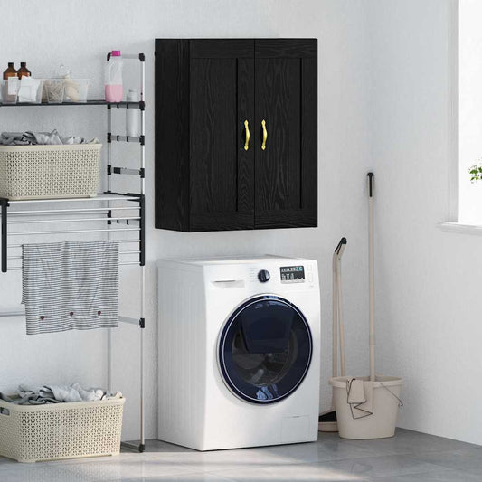 vidaXL Επιτοίχιο ντουλάπι Μαύρη Οξυά 69,5 x 34 x 90 εκ.