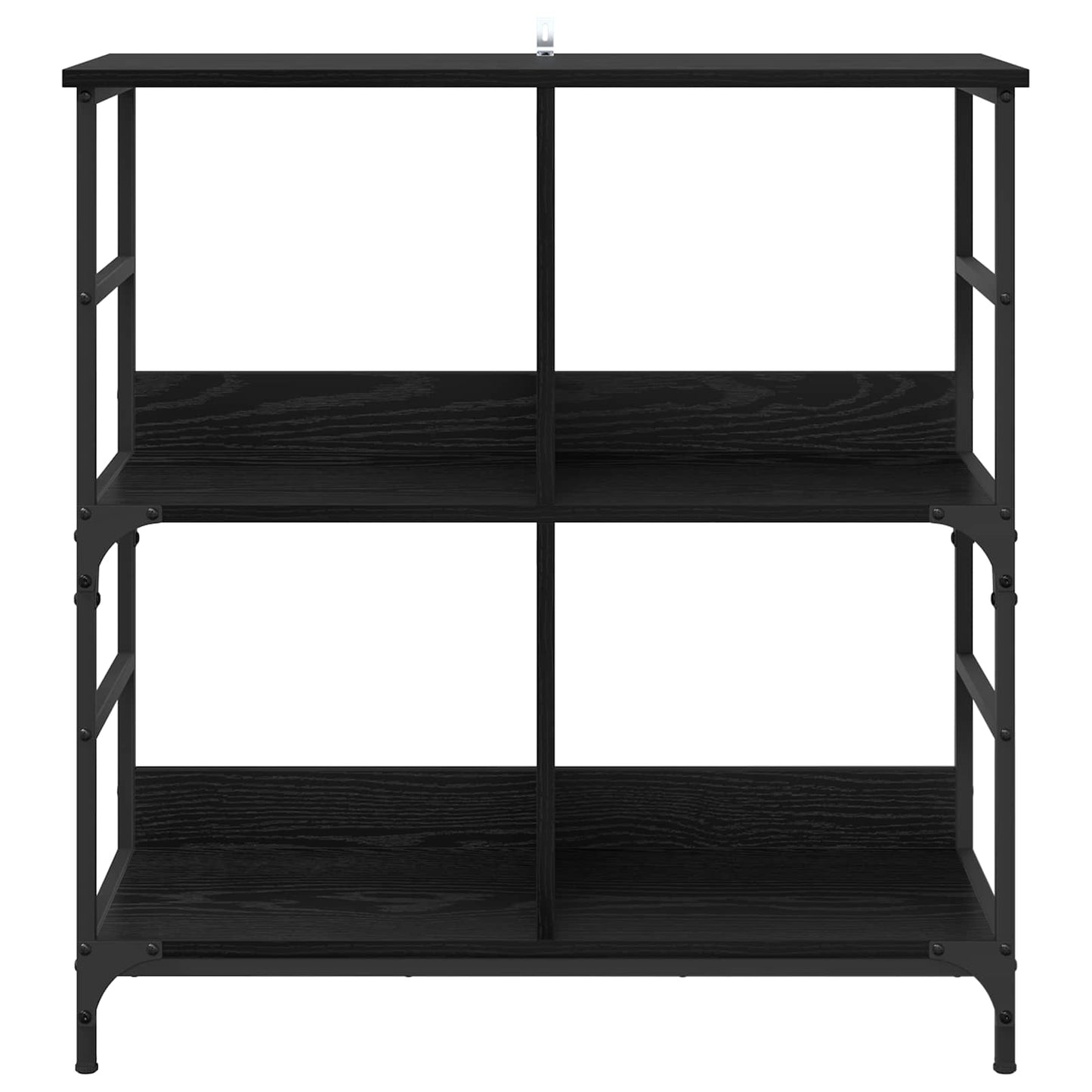 vidaXL Ράφι Βιβλίων Μαύρη δρυς 78.5 x 33 x 82 εκ Επεξεργασμένο ξύλο