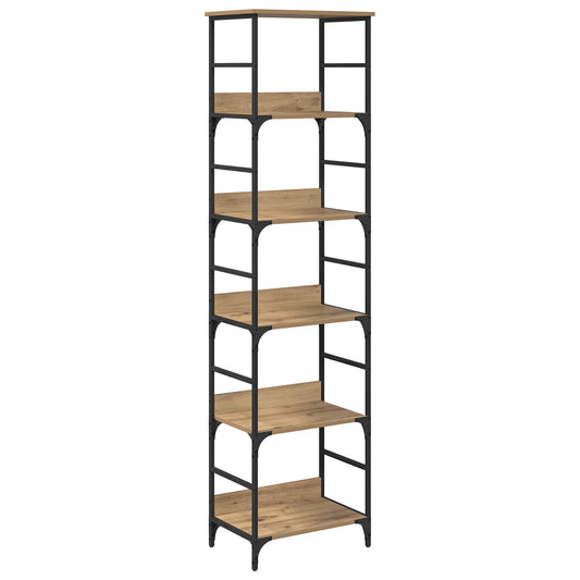 vidaXL Ράφι Βιβλίων Artisan Oak 50 x 33 x 188,5 εκ Επεξεργασμένο ξύλο