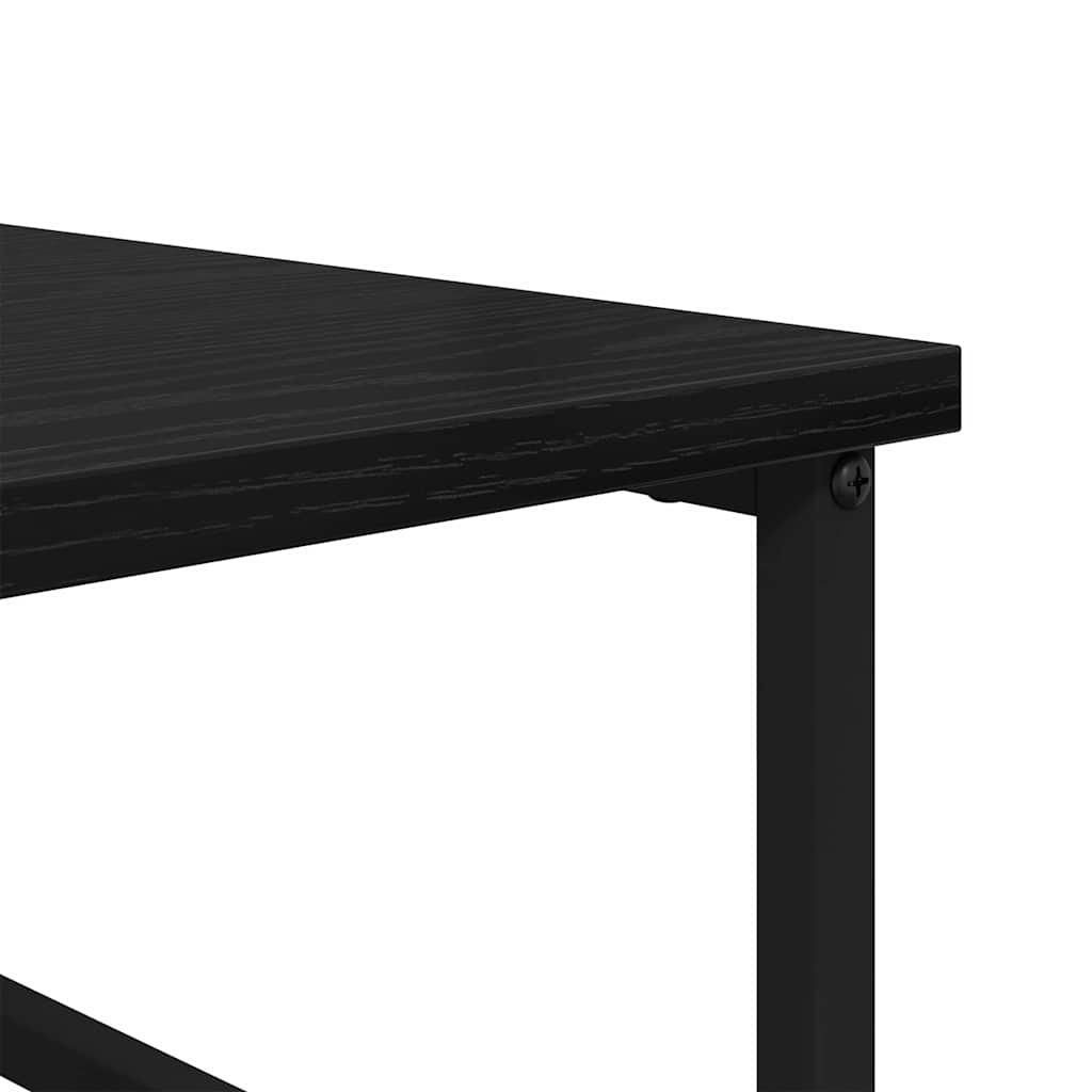 vidaXL Ράφι Βιβλίων Μαύρη Οξυά 50 x 33 x 188,5 εκ Επεξεργασμένο ξύλο