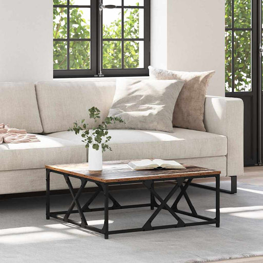 vidaXL Τραπεζάκι σαλονιού Παλαιό ξύλο 70 x 70 x 30 cm