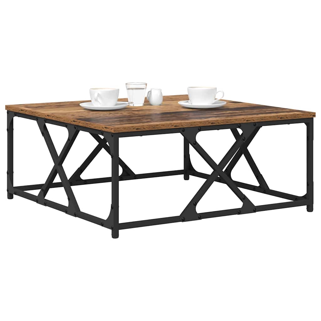 vidaXL Τραπεζάκι σαλονιού Παλαιό ξύλο 70 x 70 x 30 cm