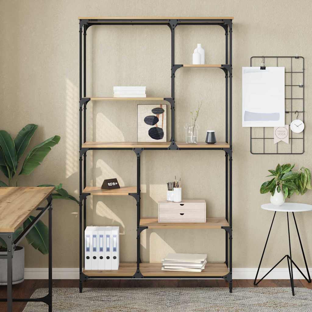 vidaXL Ράφι Βιβλίων Artisan Oak 99 x 35,5 x 176 cm Επεξεργασμένο ξύλο