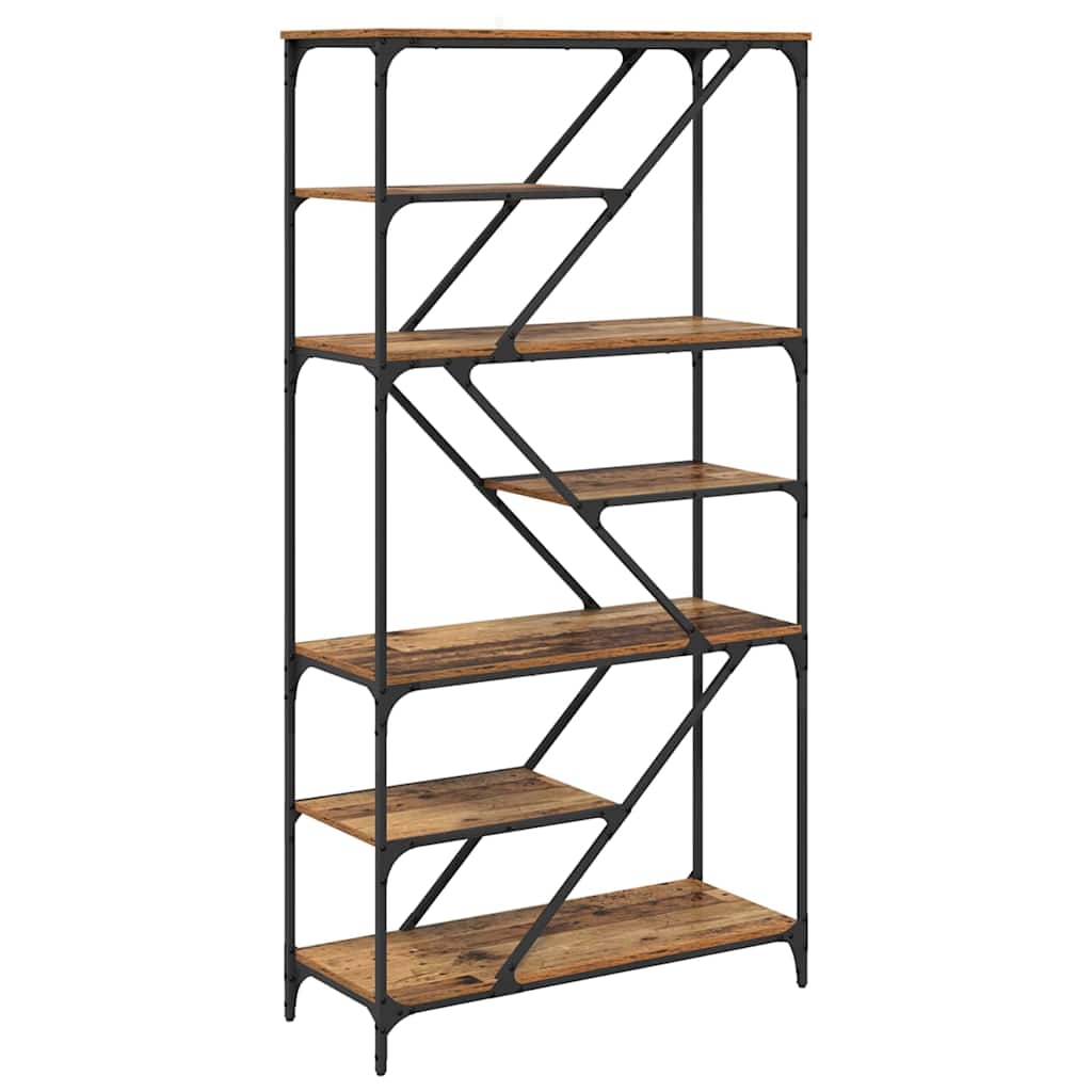 vidaXL Ράφι Βιβλίων Παλιό Ξύλο 91 x 36 x 176 εκ Επεξεργασμένο ξύλο