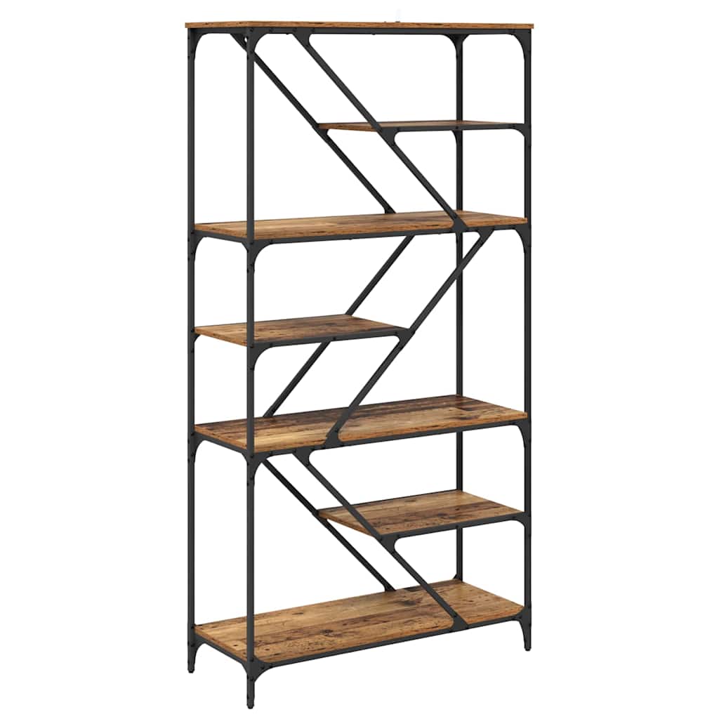 vidaXL Ράφι Βιβλίων Παλιό Ξύλο 91 x 36 x 176 εκ Επεξεργασμένο ξύλο