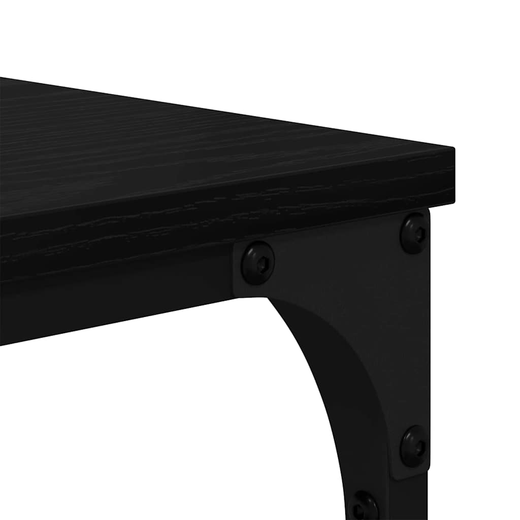 vidaXL Ράφι Βιβλίων Μαύρη Οξυά 91 x 36 x 176 εκ Επεξεργασμένο ξύλο