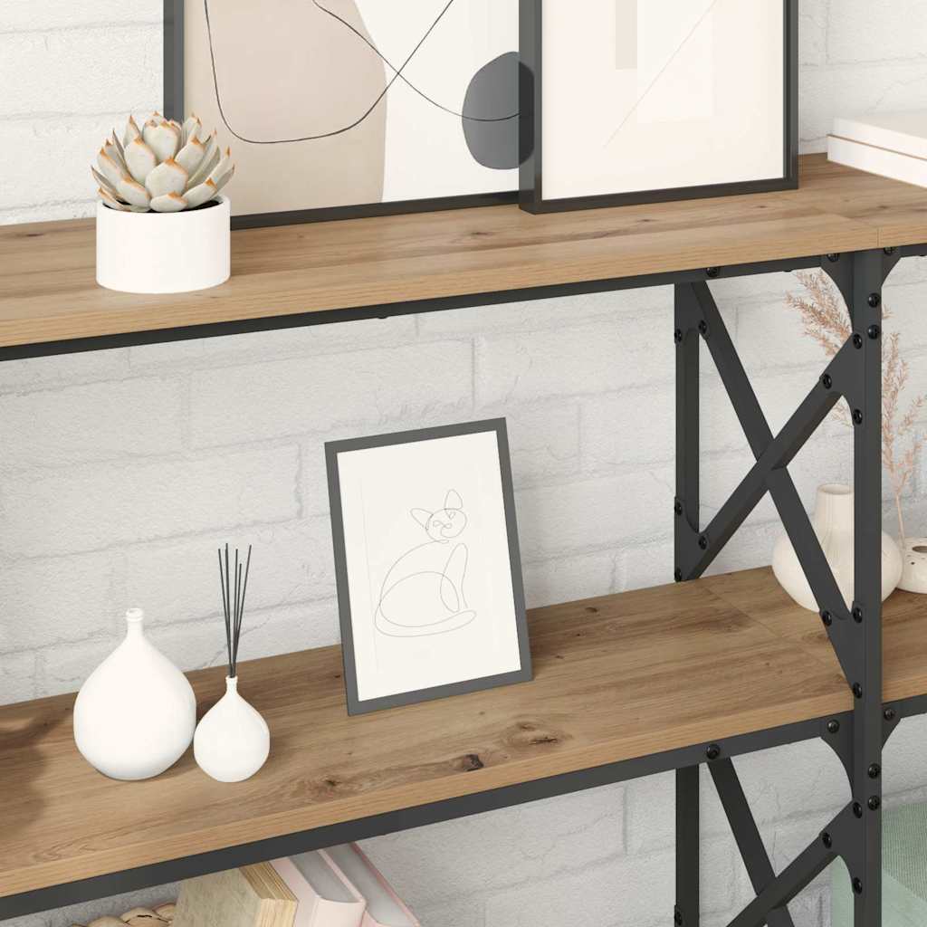 vidaXL Τραπέζι κονσόλας Artisan Oak 156 x 28 x 80,5 εκ.