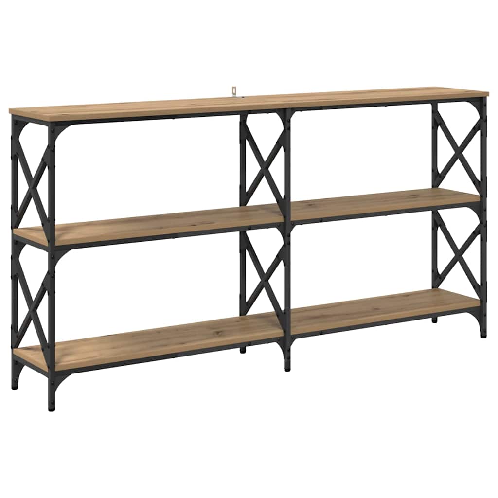 vidaXL Τραπέζι κονσόλας Artisan Oak 156 x 28 x 80,5 εκ.