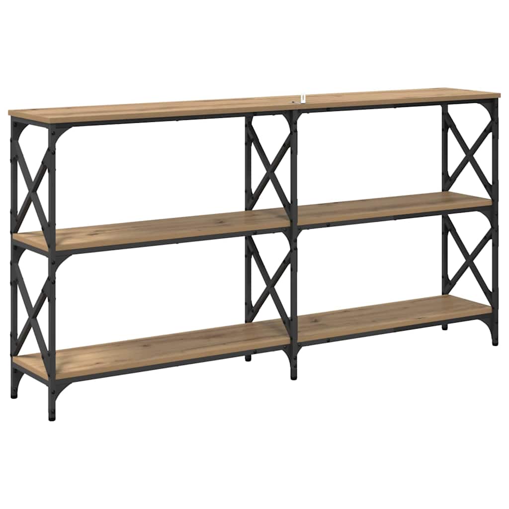 vidaXL Τραπέζι κονσόλας Artisan Oak 156 x 28 x 80,5 εκ.