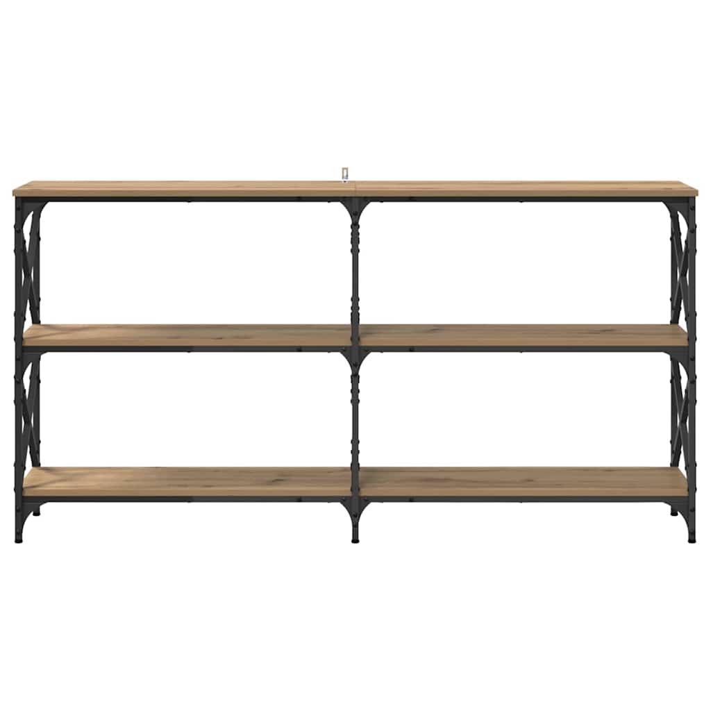 vidaXL Τραπέζι κονσόλας Artisan Oak 156 x 28 x 80,5 εκ.