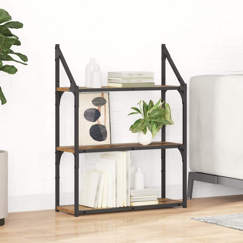 vidaXL Ράφι Τοίχου Επιτοίχιο Παλιό Ξύλο 60 x 21 x 78,5 cm