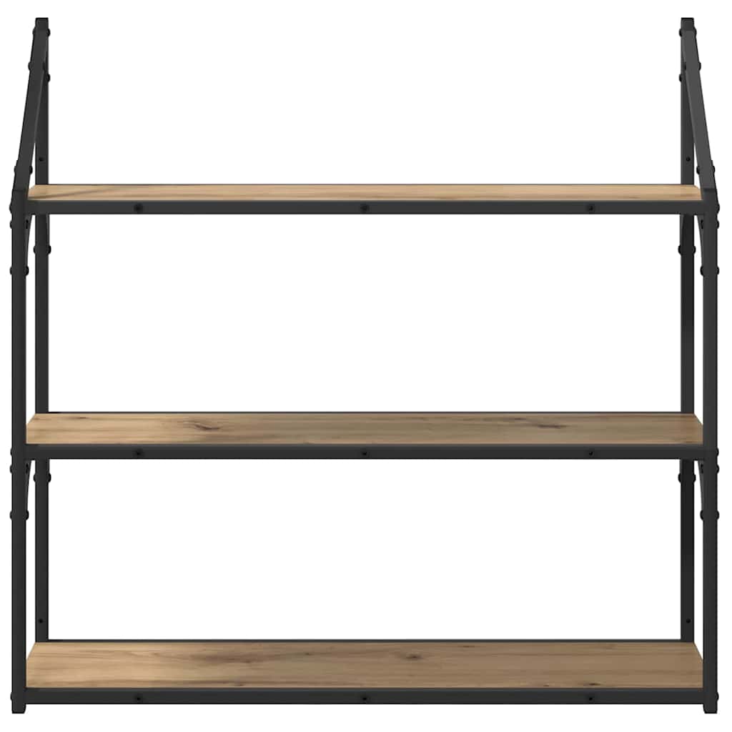 vidaXL Ράφι Τοίχου Artisan Oak 80 x 21 x 78,5 cm Επεξεργασμένο ξύλο
