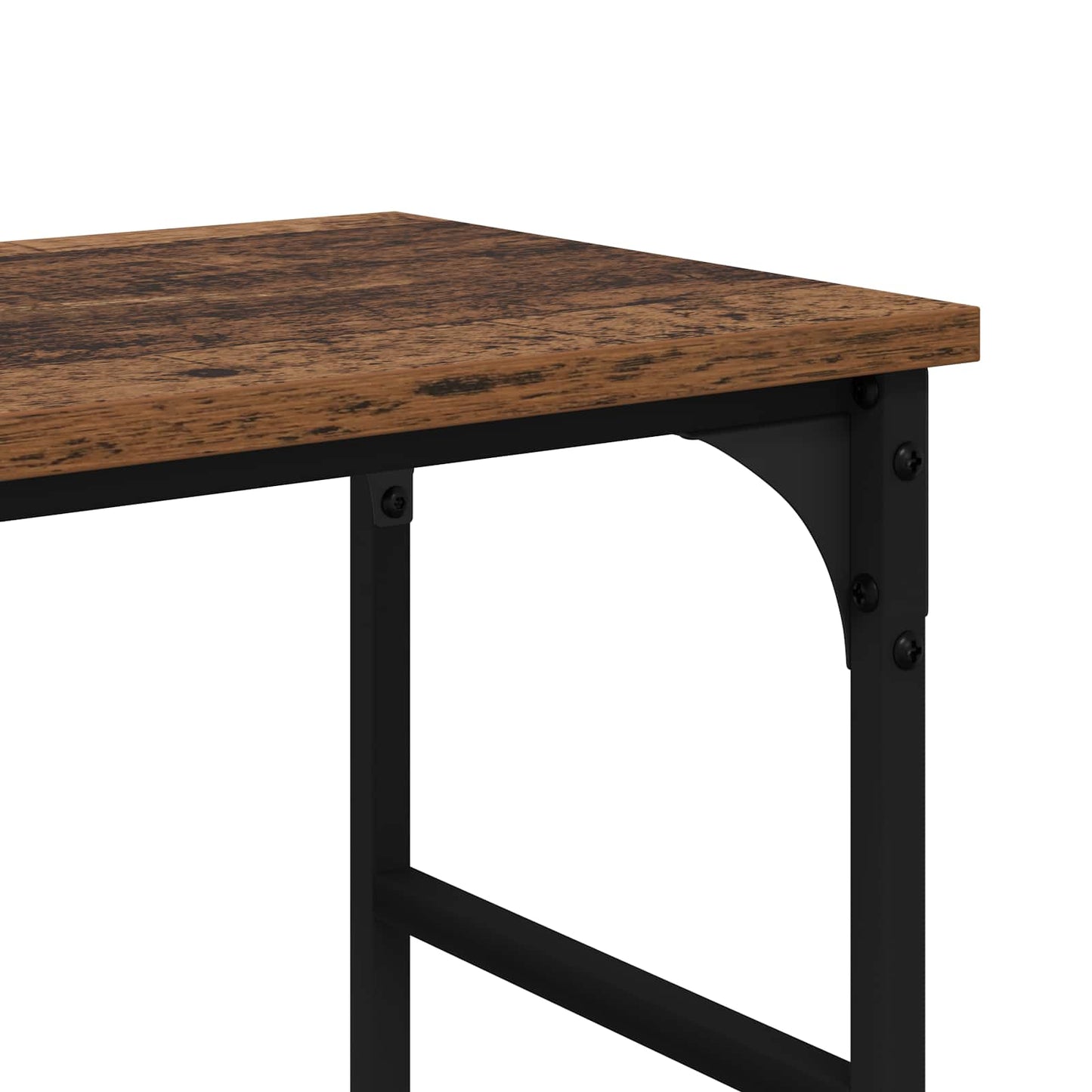 vidaXL Τραπέζι κονσόλας με ράφι Παλιό ξύλο 150 x 29 x 76,5 εκ