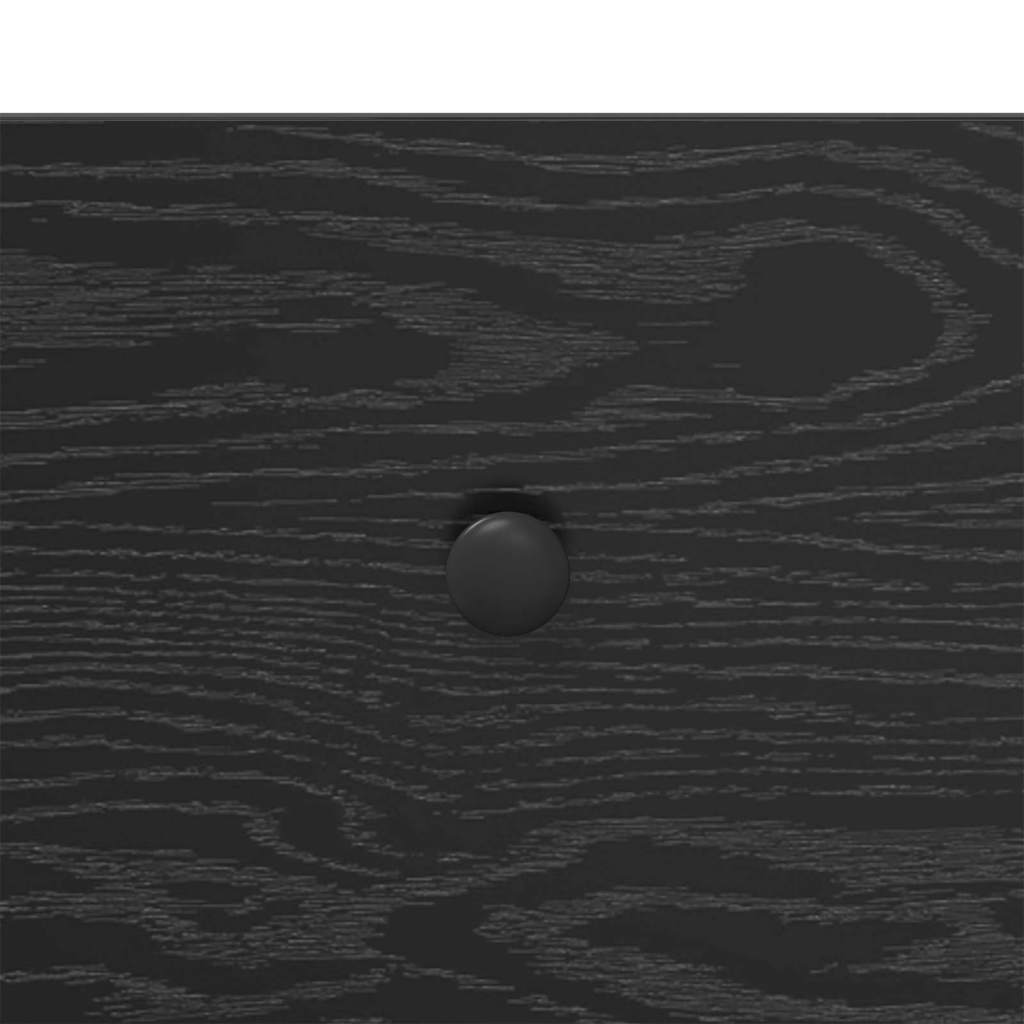 vidaXL Τραπέζι κονσόλας με συρτάρι Μαύρη Οξυά 100 x 39 x 78,5 εκ